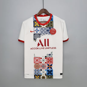 Camisa PSG Edição Especial 2022/23 - Nike Torcedor Masculina - Branca/Colorida