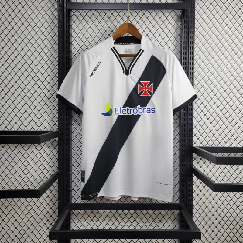 Camisa Vasco da Gama Away 2010/11 - Penalty Retrô Masculina - Branca/Preta